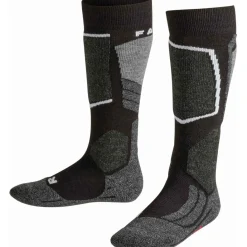 Skisokken|Snowboardsokken-Falke SK2 Intermediate skisokken junior black mix
