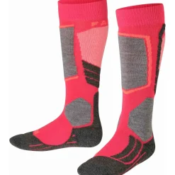 Skisokken|Snowboardsokken-Falke SK2 Intermediate skisokken junior rose