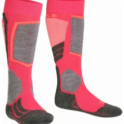 Skisokken|Snowboardsokken-Falke SK2 Intermediate skisokken junior rose