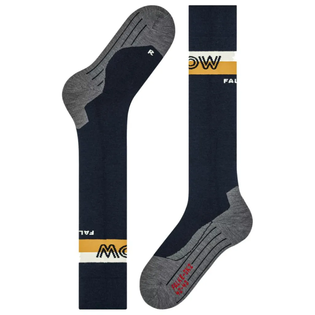 Skisokken|Snowboardsokken-Falke SK2 skisokken heren marine blue