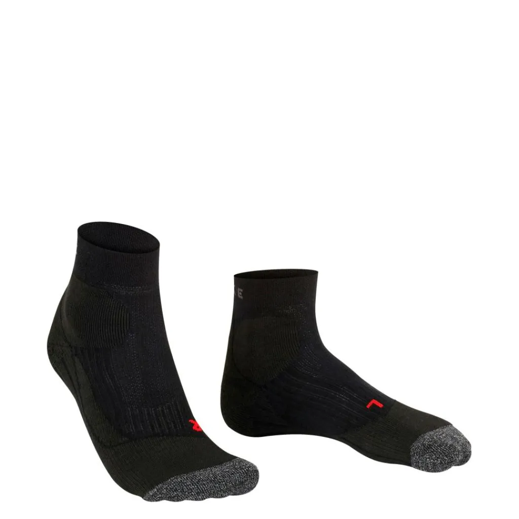 Falke TE2 Short tennissokken heren black< Tenniskleding