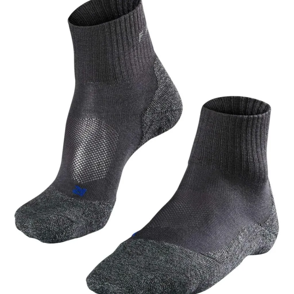 Falke TK2 Short Cool wandelsokken dames asphalt melange< Wandelsokken|Wandelsokken