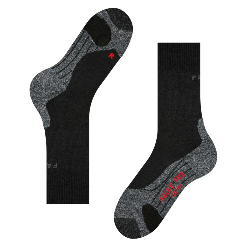 Wandelsokken|Wandelsokken-Falke TK2 wandelsokken heren mix black