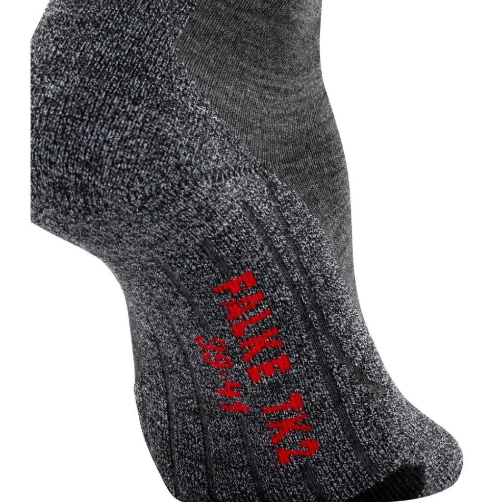 Wandelsokken|Wandelsokken-Falke TK2 wandelsokken heren asphalt melange