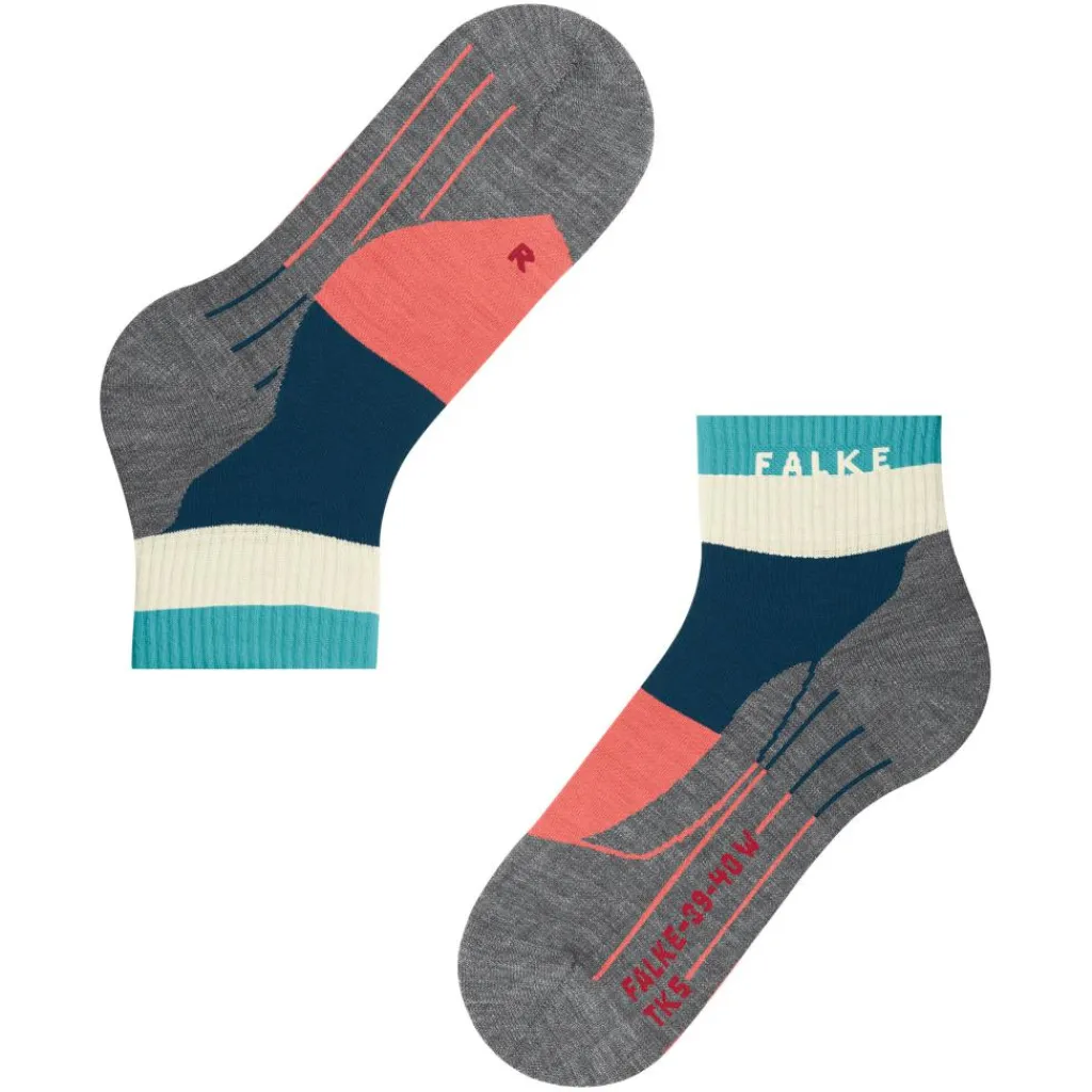 Falke TK5 Wander Short wandelsokken dames blue pond< Wandelsokken|Wandelsokken