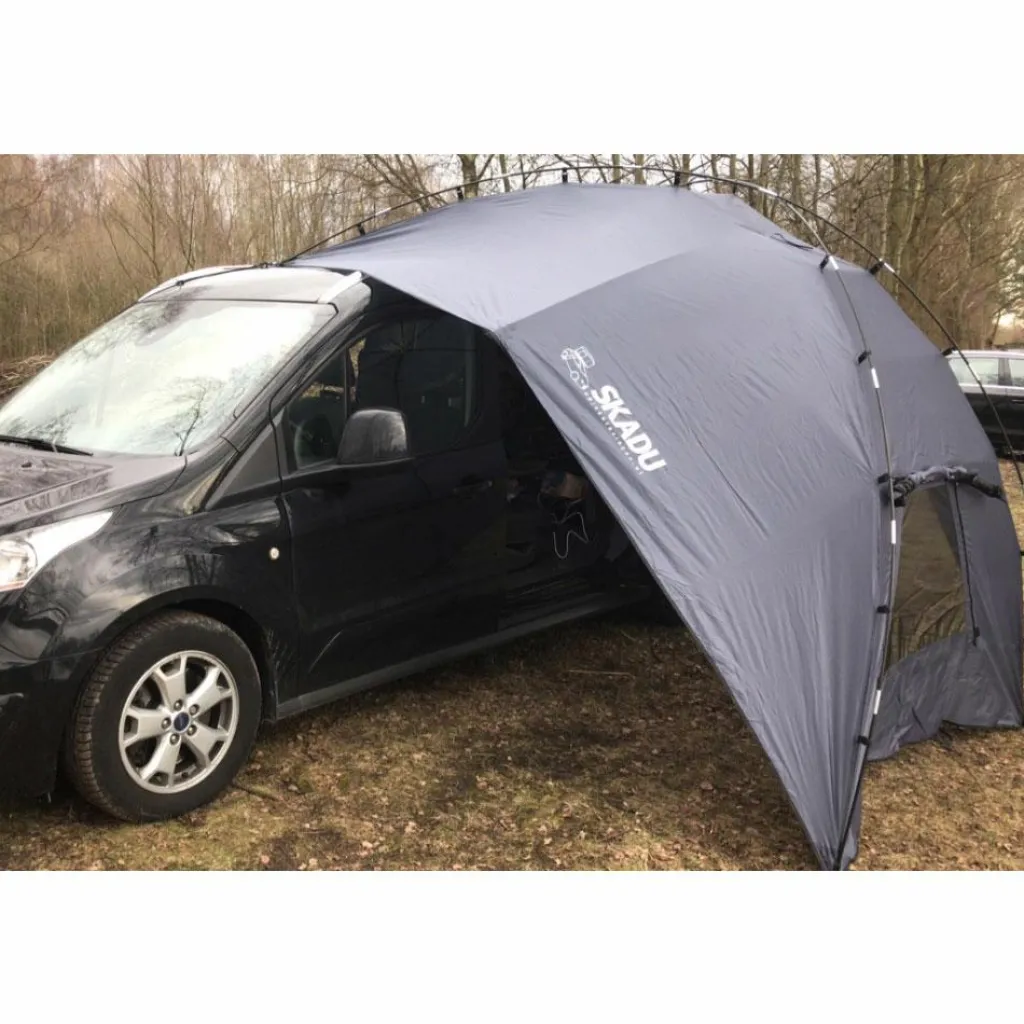 Tunneltenten|Koepeltenten-Femkes Rooftoptents Skadu Too luifel met zijwanden blue grey