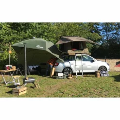 Femkes Rooftoptents Skadu Too luifel met zijwanden green< Tunneltenten|Koepeltenten