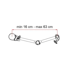 Fiamma Bike-Block Pro D2 fietsklem black< Fietsendragers