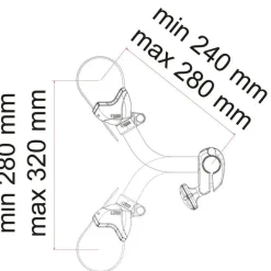 Fietsendragers-Fiamma Bike-Block Pro S 2 fietsklem deep black