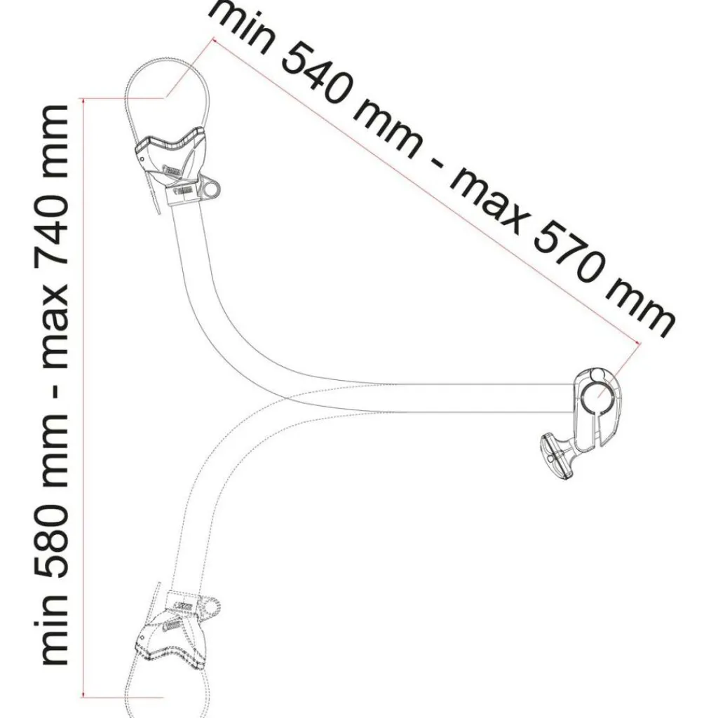 Fietsendragers-Fiamma Bike-Block Pro S 4 fietsklem deep black