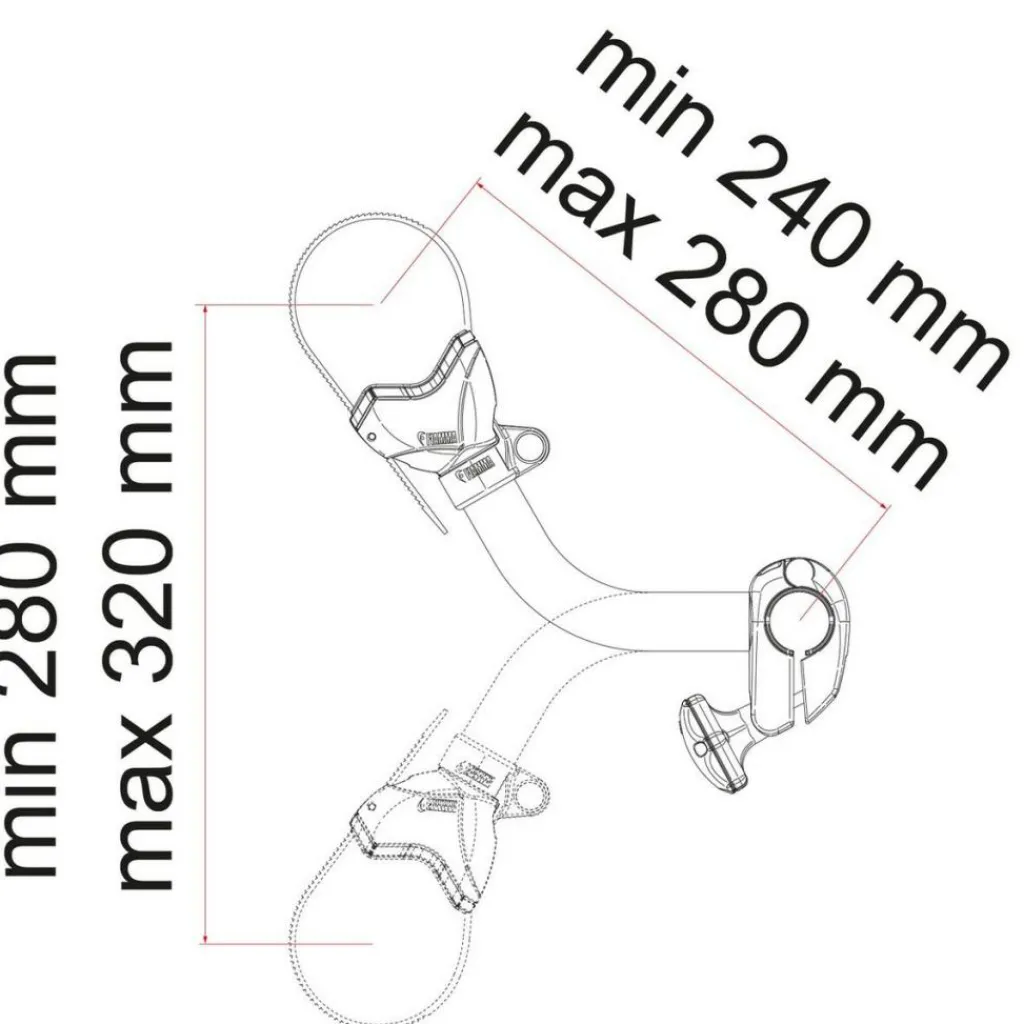 Fietsendragers-Fiamma Bike-Block Pro S 2 fietsklem aluminium