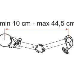 Fietsendragers-Fiamma Bike-Block Pro S D1 fietsklem deep black