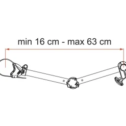 Fiamma Bike-Block Pro S D2 fietsklem deep black< Fietsendragers