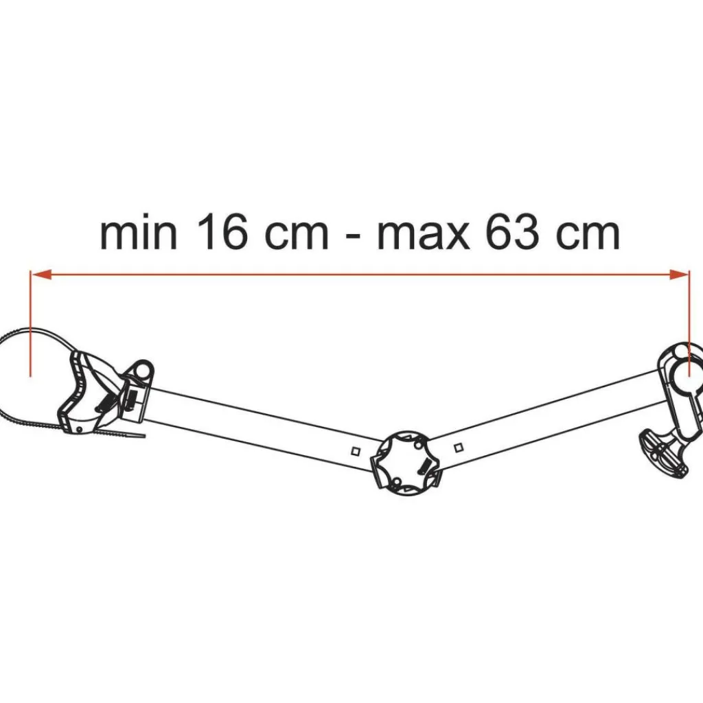 Fiamma Bike-Block Pro S D2 fietsklem deep black< Fietsendragers