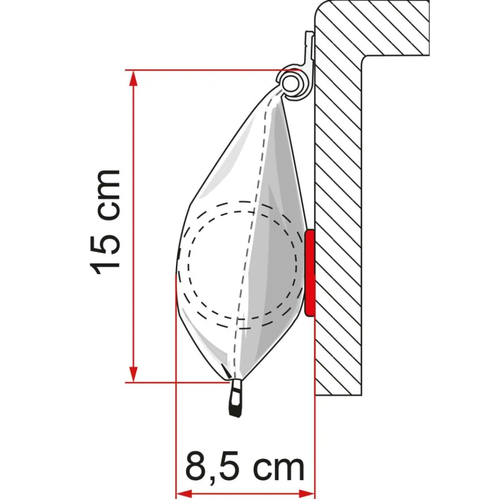Fiamma Caravanstore 310 XL zakluifel - Royal Grey< Zakluifels