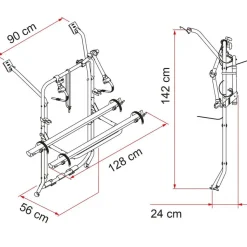 Fiamma Carry Bike Volkswagen T5 na 07 2003 fietsendrager black< Fietsendragers