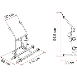 Fietsendragers-Fiamma Carry Bike Volkswagen T3 fietsendrager black