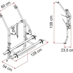 Fietsendragers-Fiamma Carry Bike Volkswagen T4 fietsendrager black