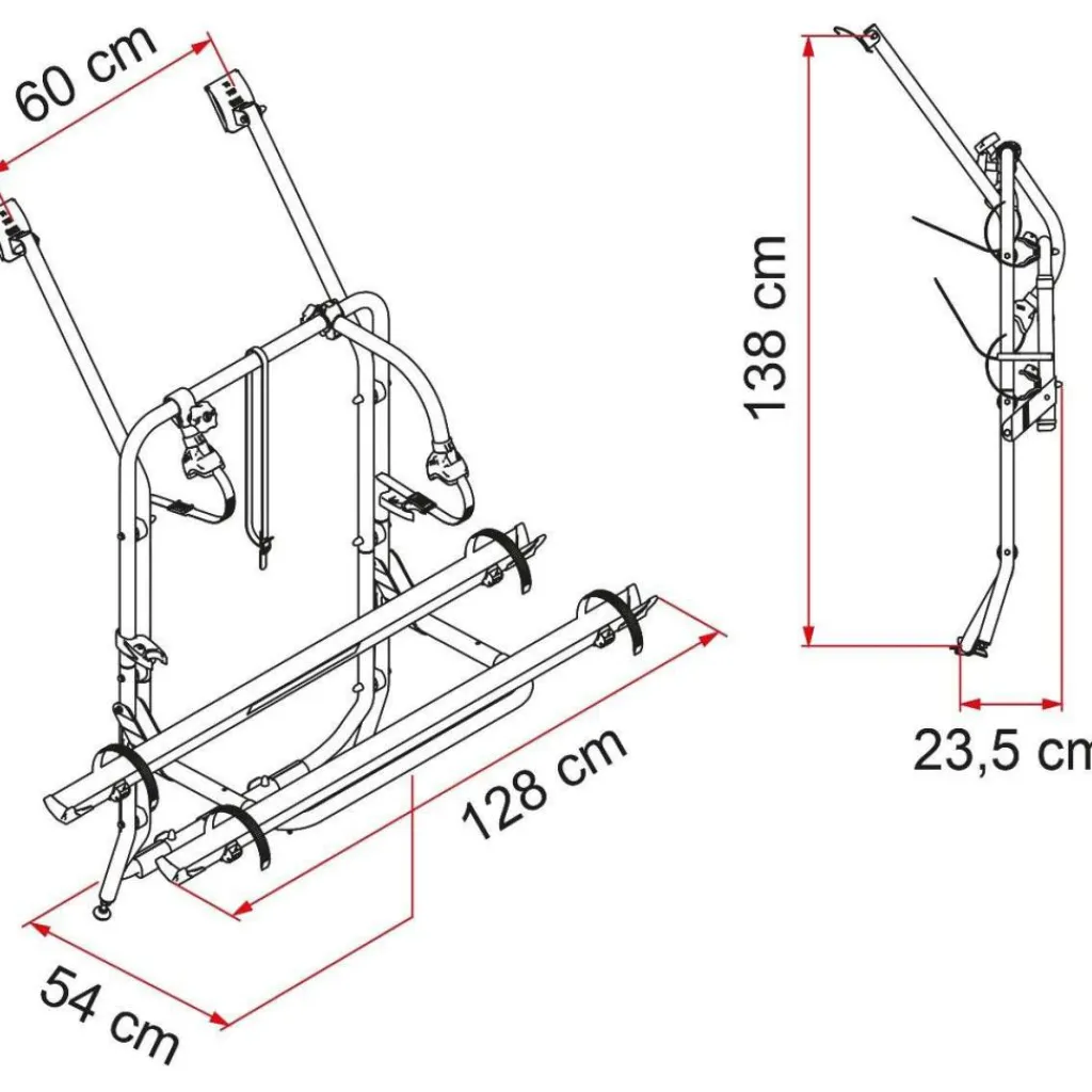 Fietsendragers-Fiamma Carry Bike Volkswagen T4 fietsendrager black