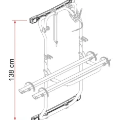 Fietsendragers-Fiamma Carry-Bike DJ fietsendrager bevestigingsset voor  Sprinter 2006-2018 Crafter 2006-2016 aluminium
