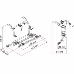 Fiamma Carry-Bike fietsendrager Volkswagen T6 Pro  deep black< Fietsendragers