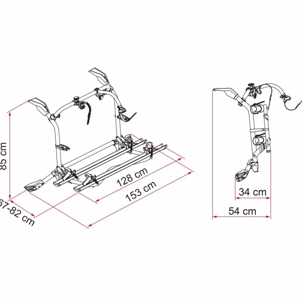 Fiamma Carry-Bike fietsendrager Volkswagen T6 Pro deep black< Fietsendragers