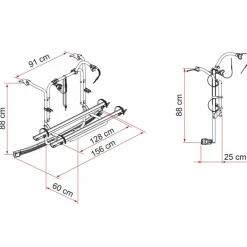Fiamma Carry-Bike Ford Custom vanaf 2012 H1 fietsendrager  deep black< Fietsendragers