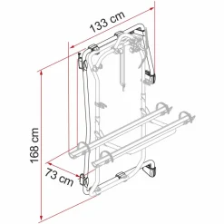 Fiamma Carry-Bike Frame kit voor Mercedes Sprinter  vanaf 2018< Fietsendragers