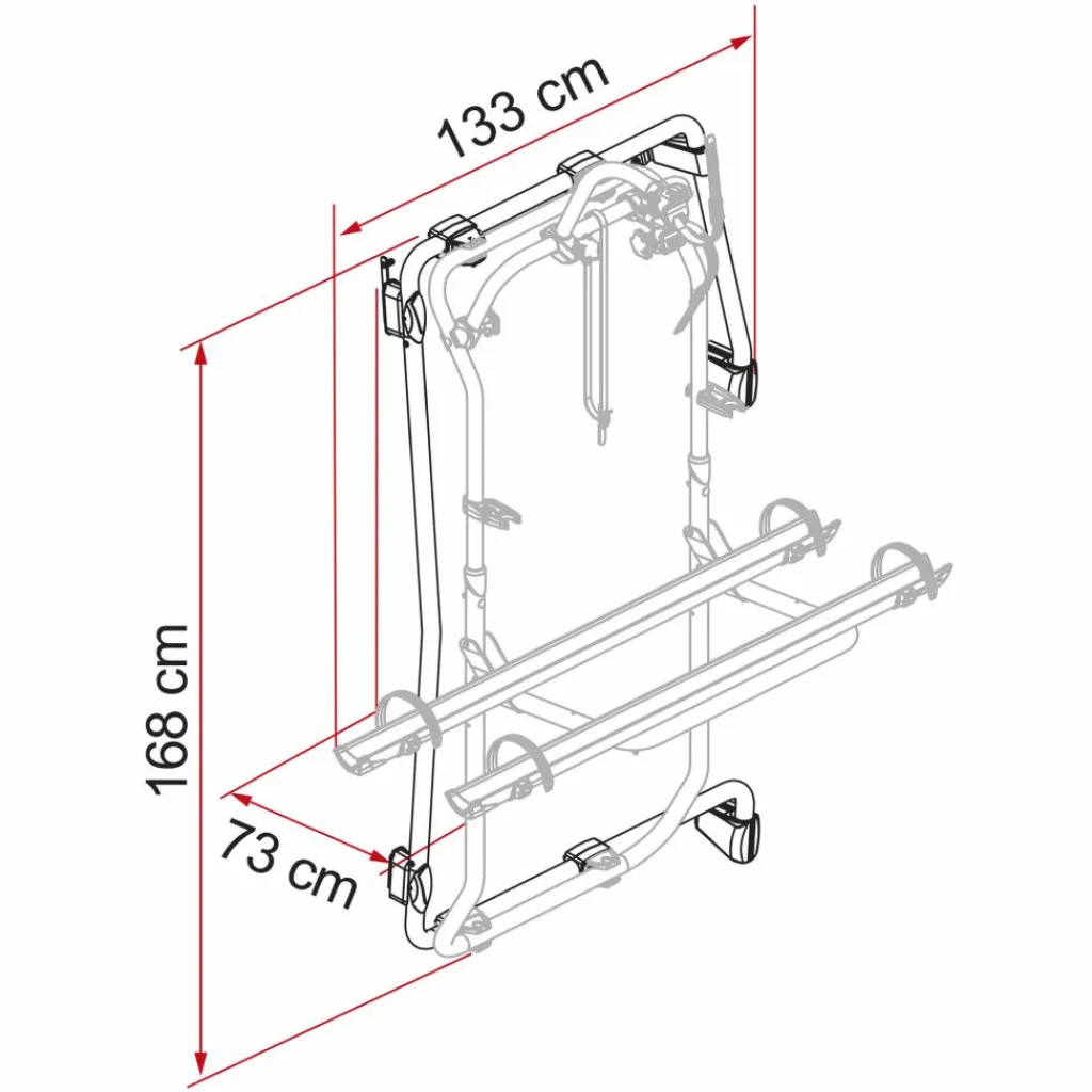 Fiamma Carry-Bike Frame kit voor Mercedes Sprinter vanaf 2018< Fietsendragers