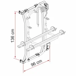 Fiamma Carry-Bike Frame kit voor Ducato Jumper  Boxer vanaf 2006< Fietsendragers