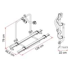 Fietsendragers-Fiamma Carry-Bike Garage Plus fietsendrager