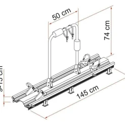 Fiamma Carry-Bike Garage Slide Pro fietsendrager black< Fietsendragers