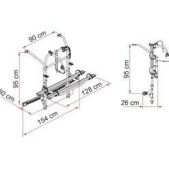 Fietsendragers-Fiamma Carry-Bike Mercedes V Class Premium vanaf 2014  fietsendrager