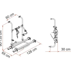 Fiamma Carry-Bike Pro Hymer Dethleffs fietsendrager< Fietsendragers