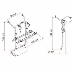 Fietsendragers-Fiamma Carry-Bike Volkswagen T6 fietsendrager aluminium