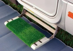 Opstapjes-Fiamma Clean Step deurmat groen