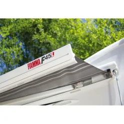 Cassetteluifels-Fiamma F45 L 500 cassetteluifel polar white - Royal Grey