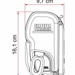 Cassetteluifels-Fiamma F45 L 450 cassetteluifel titanium - Royal Grey