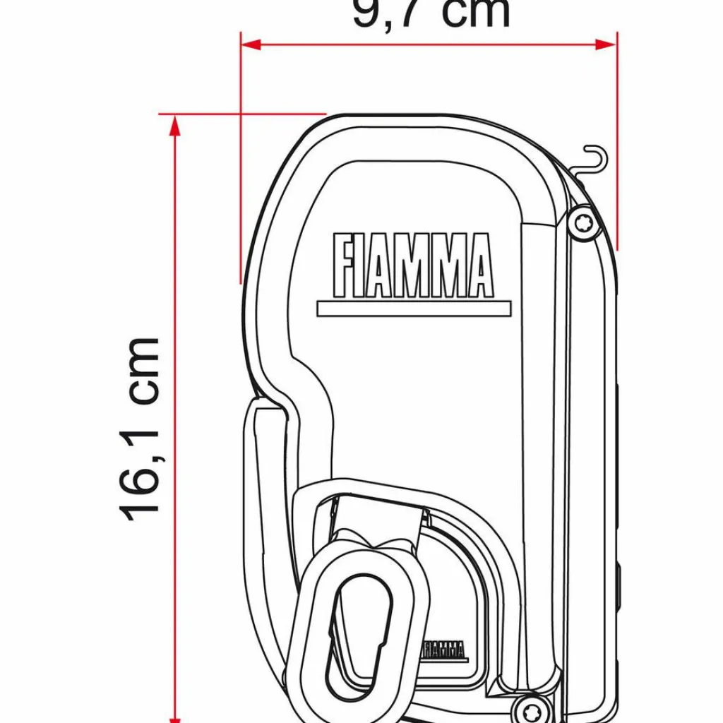 Cassetteluifels-Fiamma F45 L 450 cassetteluifel titanium - Royal Grey