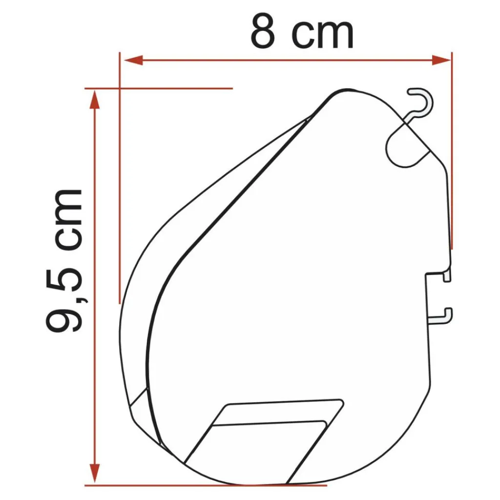 Fiamma F35 Pro 180 cassetteluifel deep black - Royal Grey< Cassetteluifels