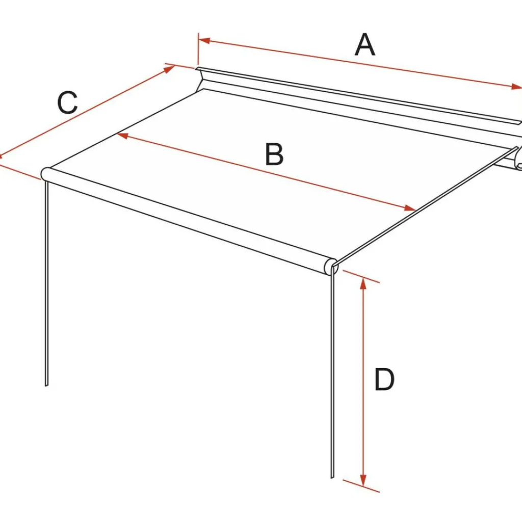 Fiamma F35 Pro 180 cassetteluifel deep black - Royal Grey< Cassetteluifels