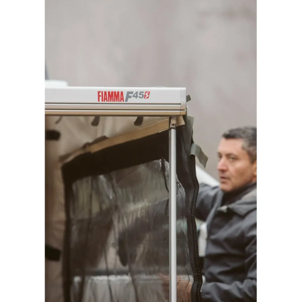 Fiamma F45 S 425 cassetteluifel titanium - Royal Grey< Cassetteluifels