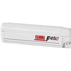 Cassetteluifels-Fiamma F45 S 300 cassetteluifel polar white - Royal Grey