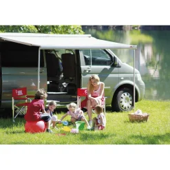 Cassetteluifels-Fiamma F45 S 260 VW Multivan Transporter T5 T6 met C-rail cassetteluifel deep black - Royal Grey