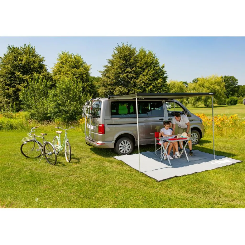 Fiamma F45 S 300 VW Multivan Transporter T5 T6 met C-rail cassetteluifel deep black - Royal grey< Cassetteluifels