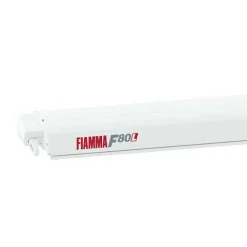 Fiamma F80L 500 cassetteluifel polar white - Royal Grey V25< Cassetteluifels