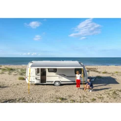 Cassetteluifels-Fiamma F80s 450 cassetteluifel polar white - Royal Grey V25