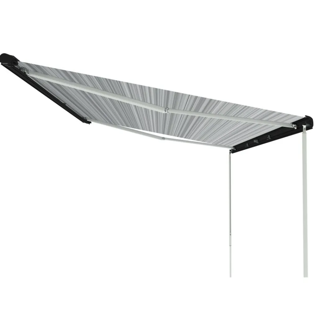 Fiamma F80s 370 cassetteluifel deep black - Royal Grey V25< Cassetteluifels