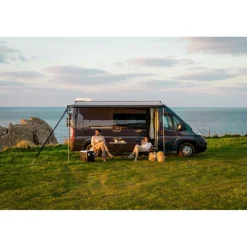 Cassetteluifels-Fiamma F80s 340 cassetteluifel deep black - Royal Grey V25