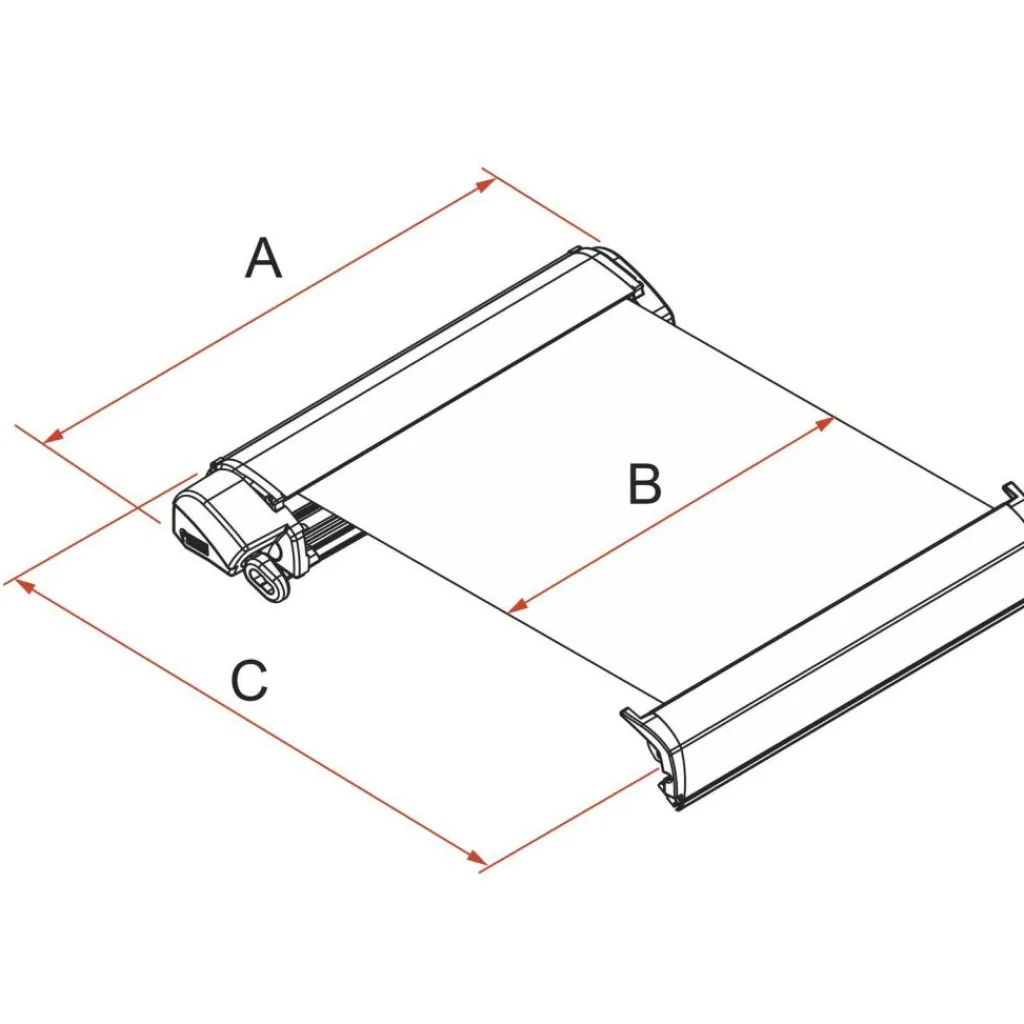 Fiamma F80s Ducato 400 cassetteluifel deep black - Royal Grey< Cassetteluifels
